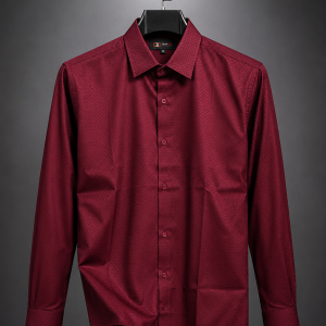 Maroon  Formal Shirt